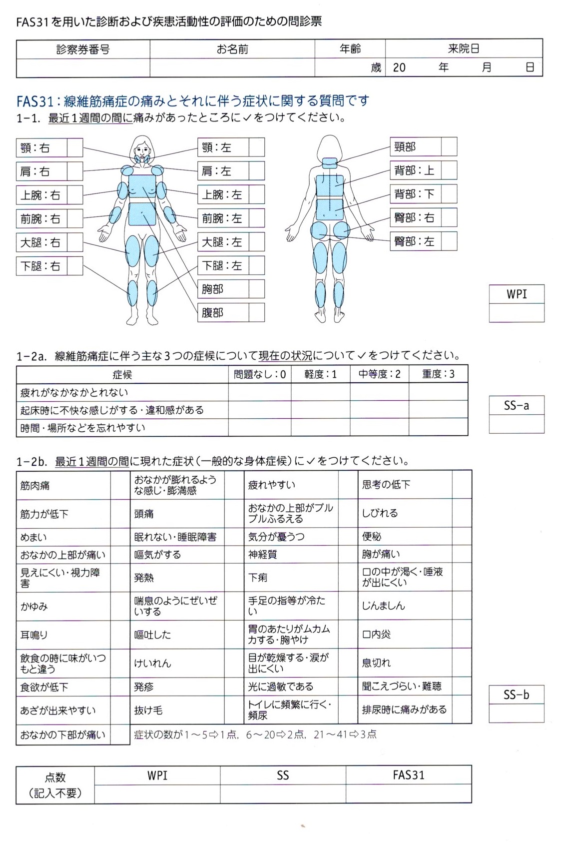 線維筋痛症（FM） | 喜山整形ハーブクリニック